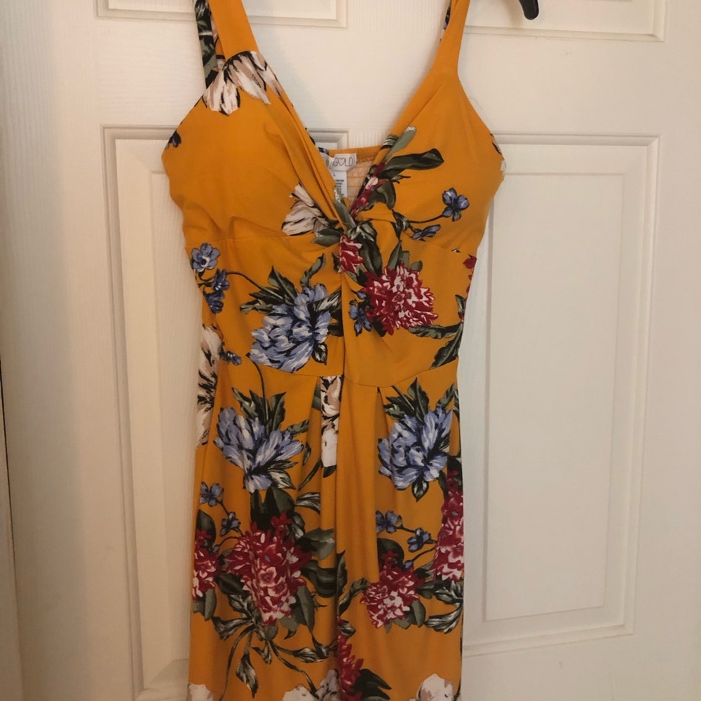 Yellow Floral Dress